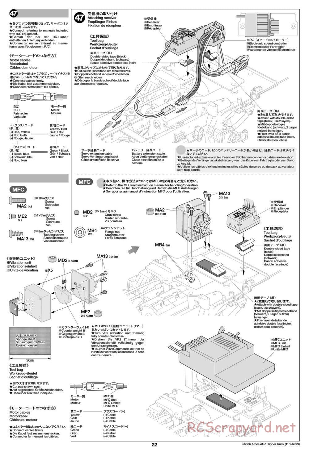 Tamiya - Mercedes-Benz Arocs 4151 8x4 Tipper Truck - Manual - Page 23