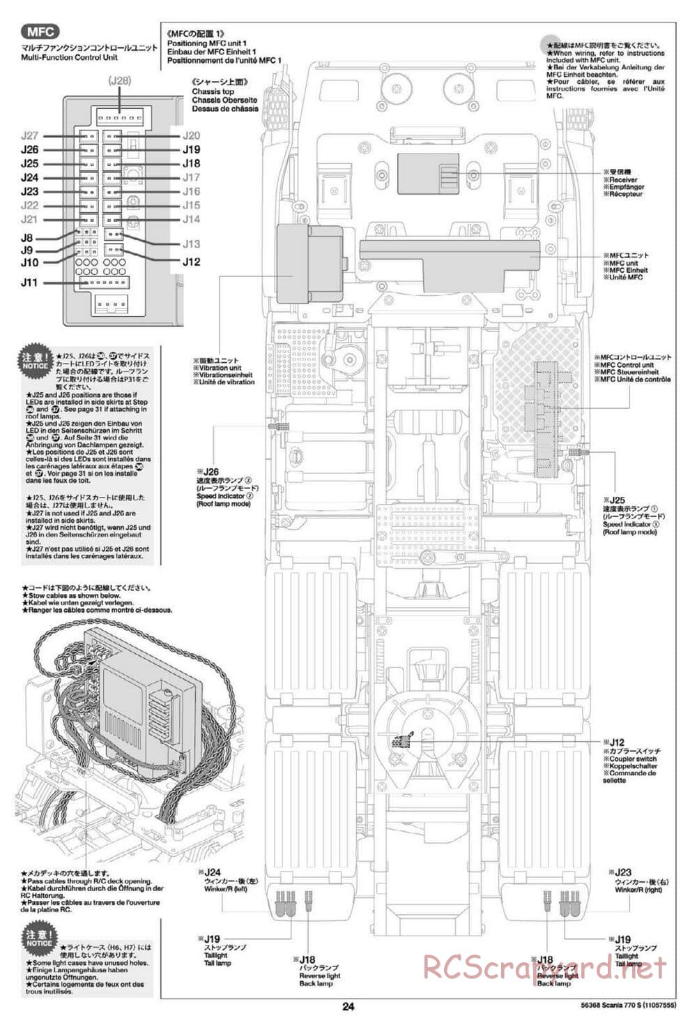 Tamiya - Scania 770S 6x4 Tractor Truck Chassis - Manual - Page 24