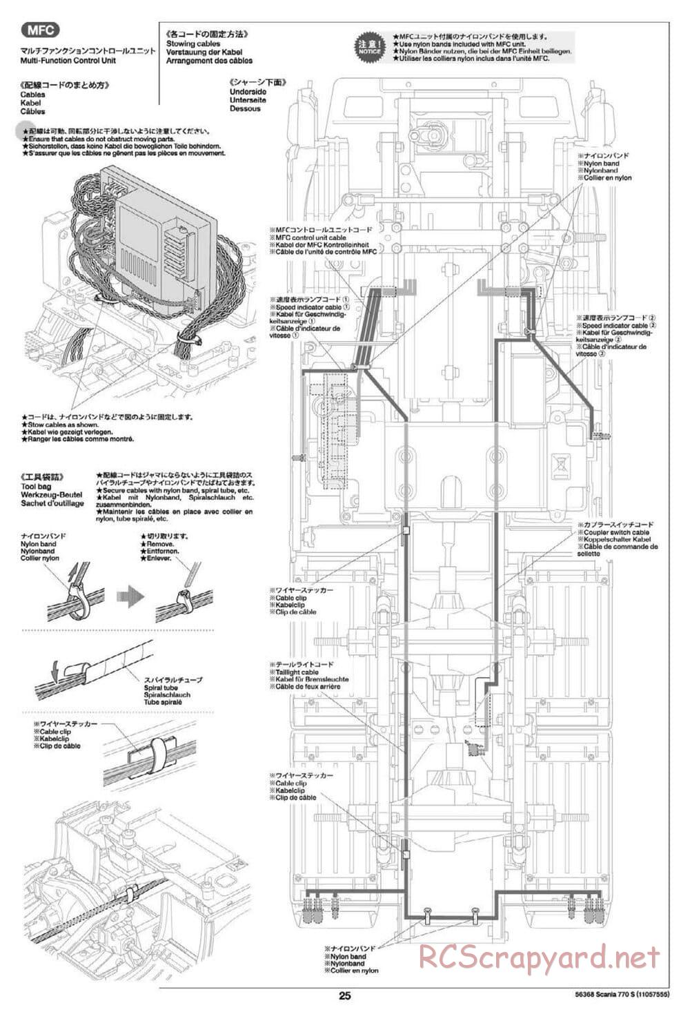 Tamiya - Scania 770S 6x4 Tractor Truck Chassis - Manual - Page 25