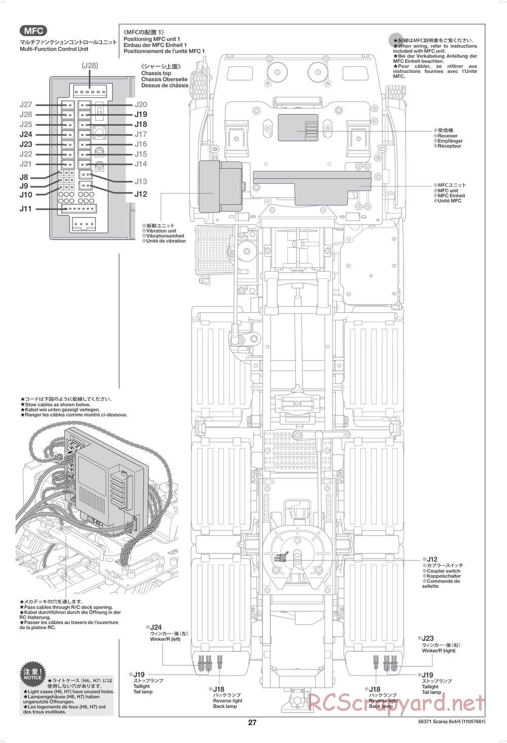 Tamiya - Scania 770 S 8x4/4 Chassis - Manual - Page 27