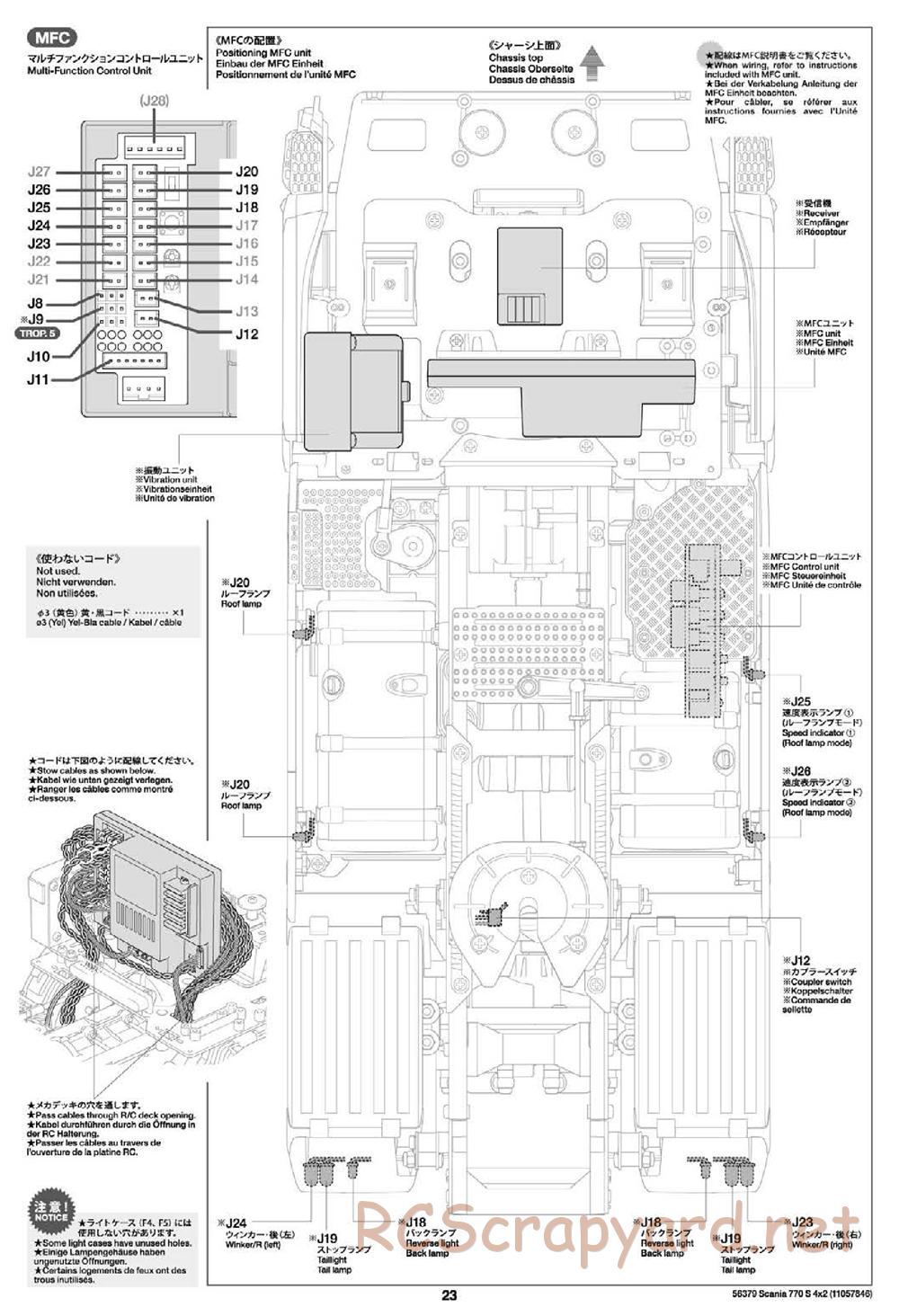 Tamiya - Scania 770S 4x2 Chassis - Manual - Page 23