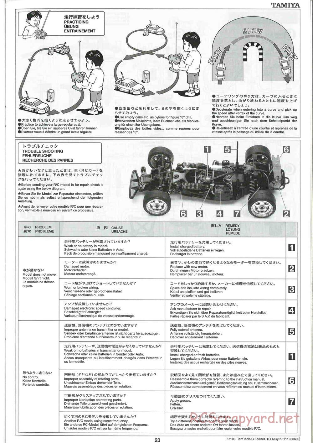Tamiya - Ferrari 288 GTO - GT-01 Chassis - Manual - Page 23