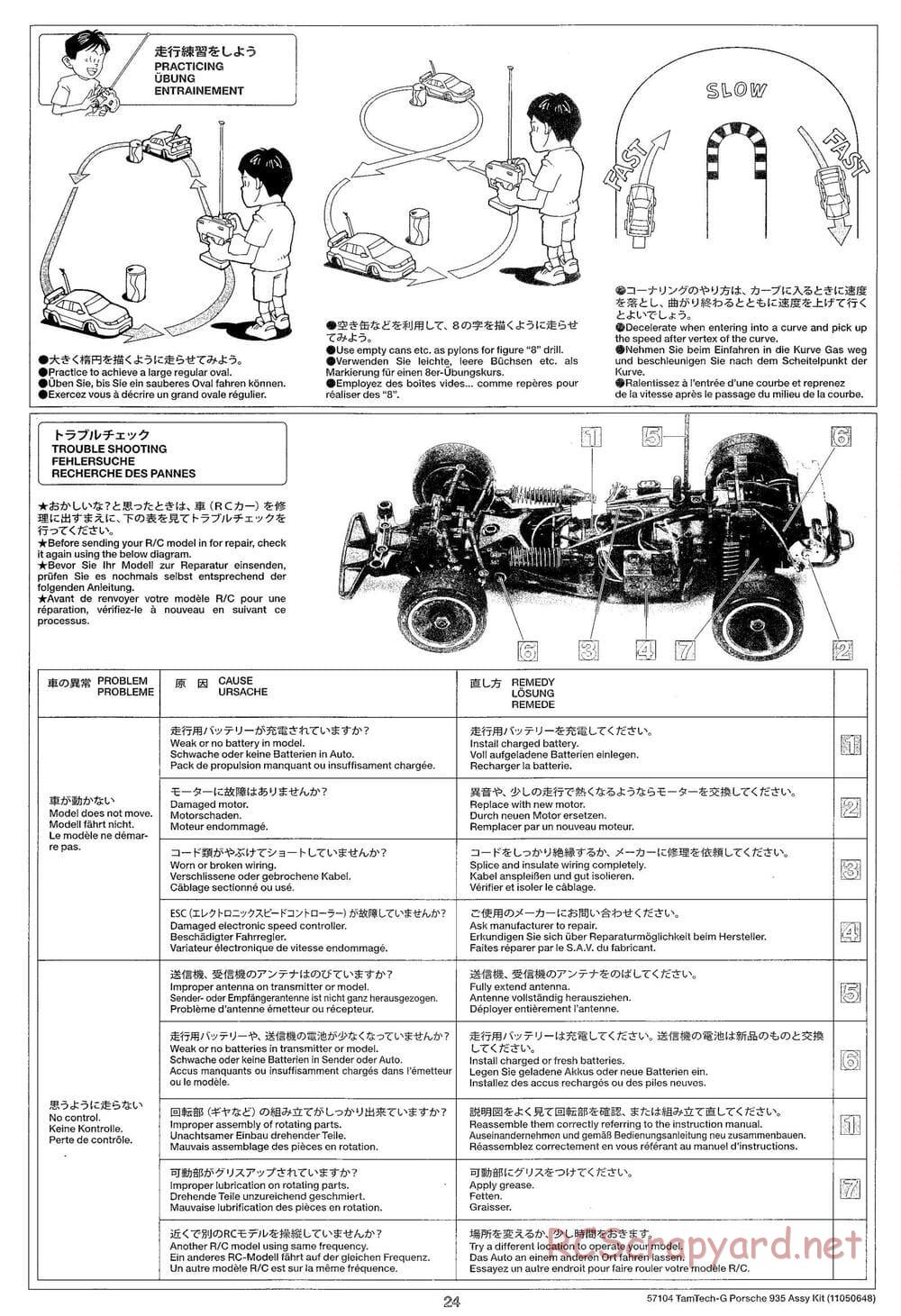 Tamiya - Porsche 935 Martini - GT-01 Chassis - Manual - Page 24