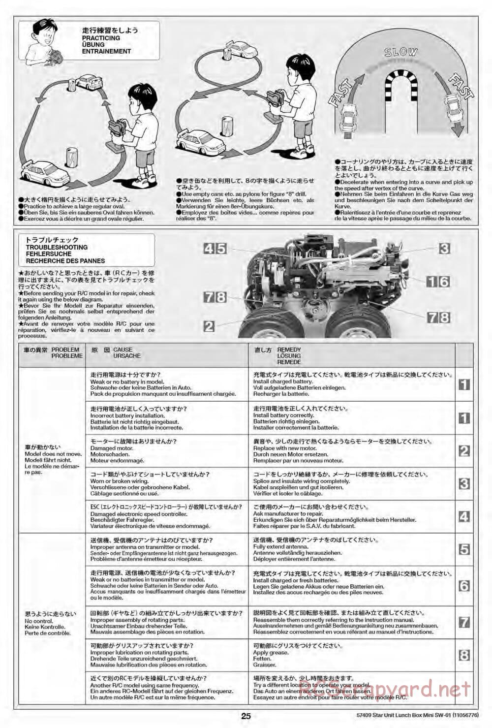 Tamiya - Lunch Box Mini - SW-01 Chassis - Manual - Page 25