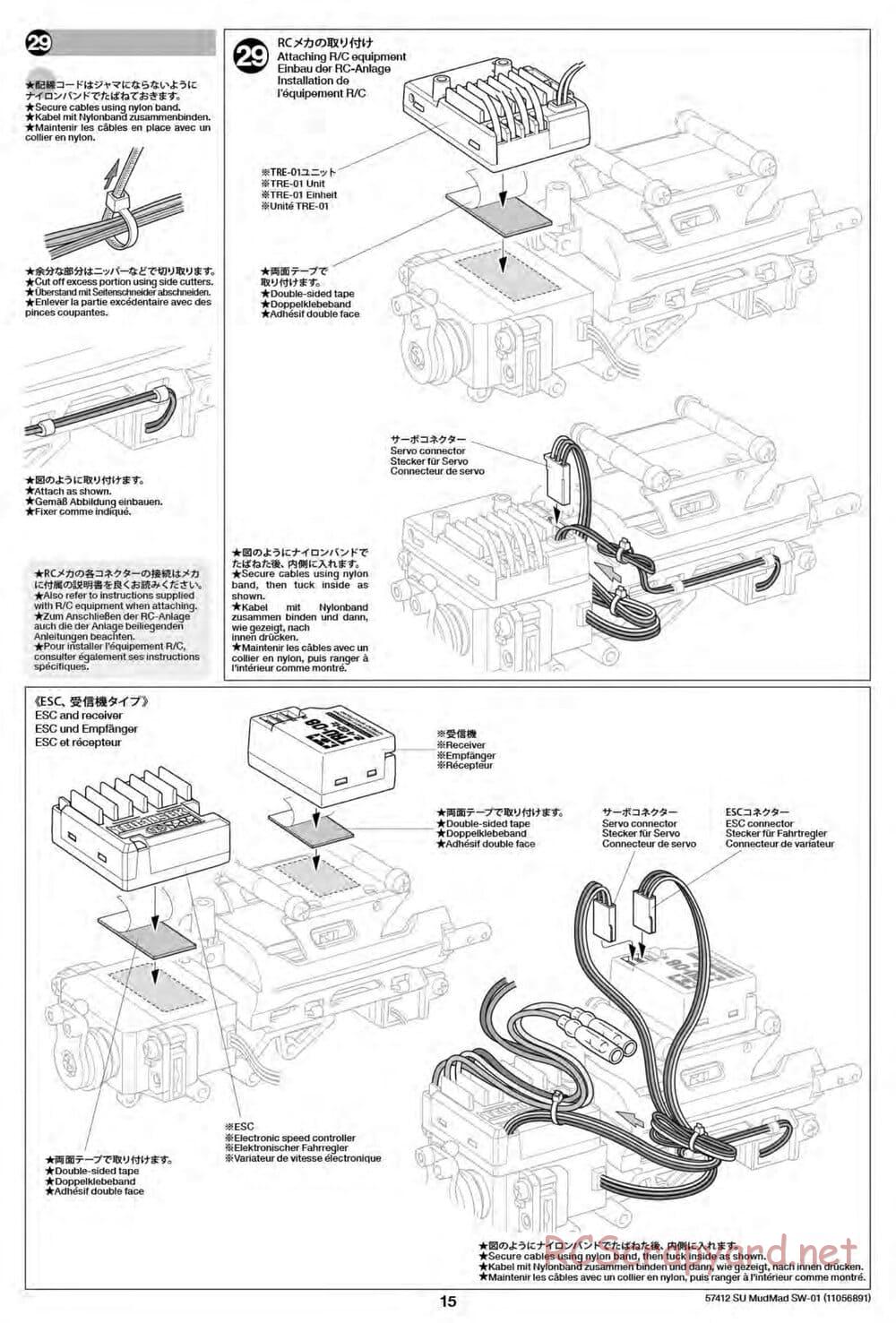 Tamiya - MudMad - SW-01 Chassis - Manual - Page 15