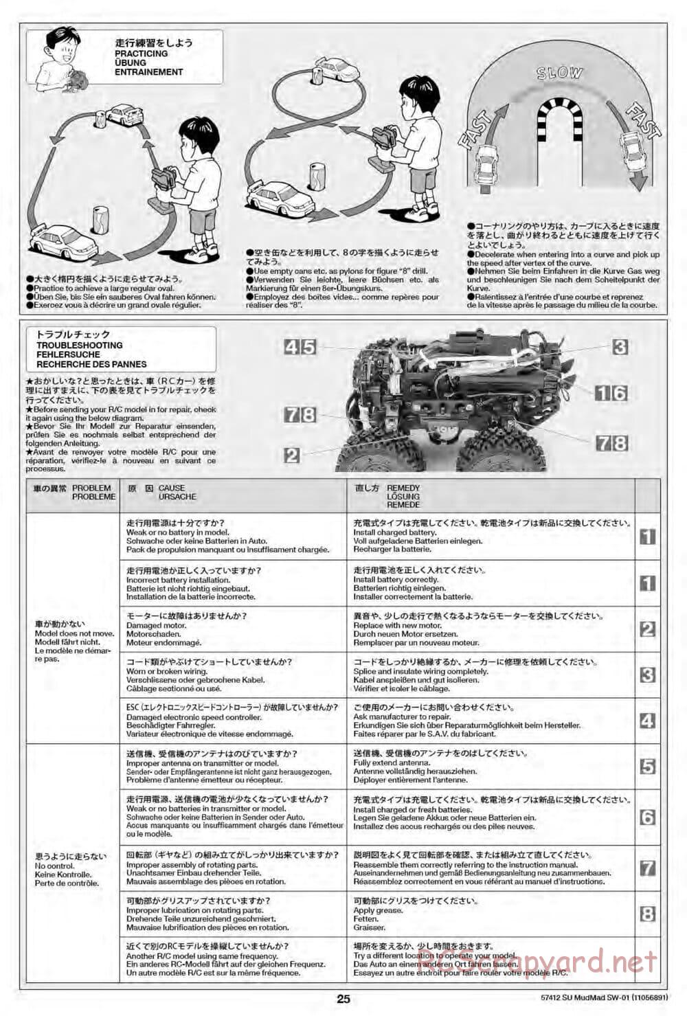 Tamiya - MudMad - SW-01 Chassis - Manual - Page 25