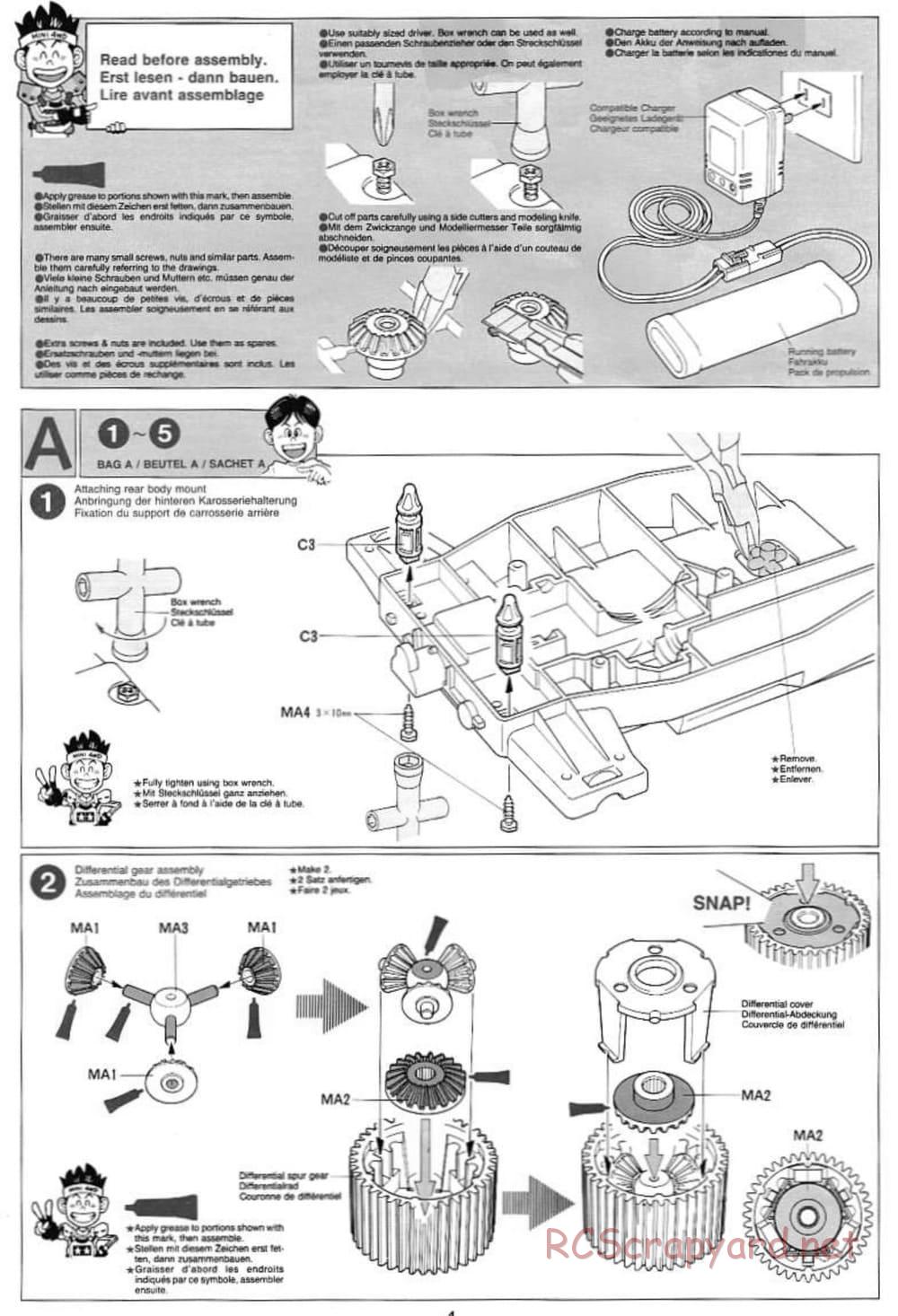 Tamiya - Voltec Fighter - Boy's 4WD Chassis - Manual - Page 4