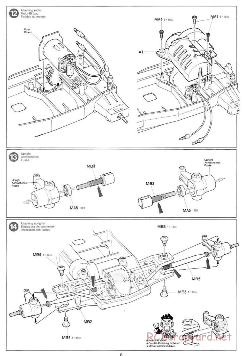 Tamiya - Voltec Fighter - Boy's 4WD Chassis - Manual - Page 8