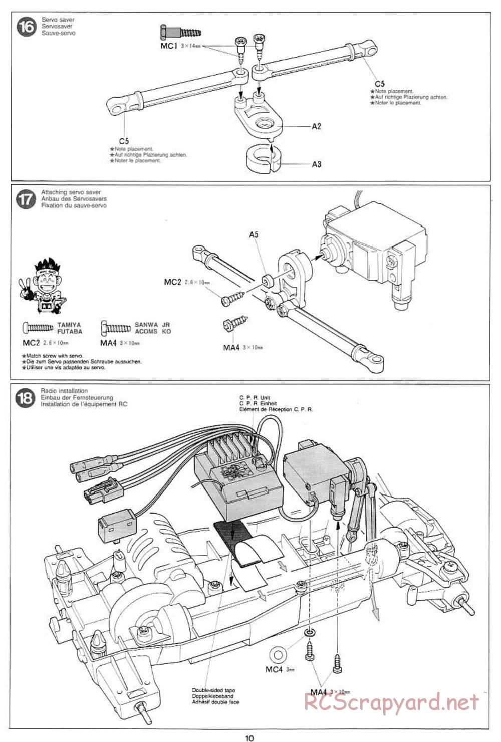 Tamiya - Voltec Fighter - Boy's 4WD Chassis - Manual - Page 10