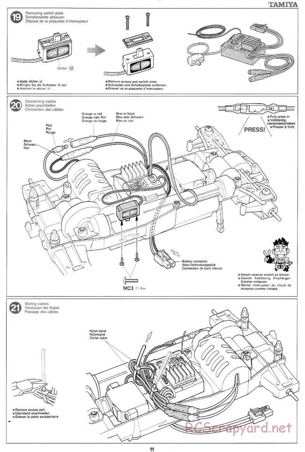 Tamiya - Voltec Fighter - Boy's 4WD Chassis - Manual - Page 11