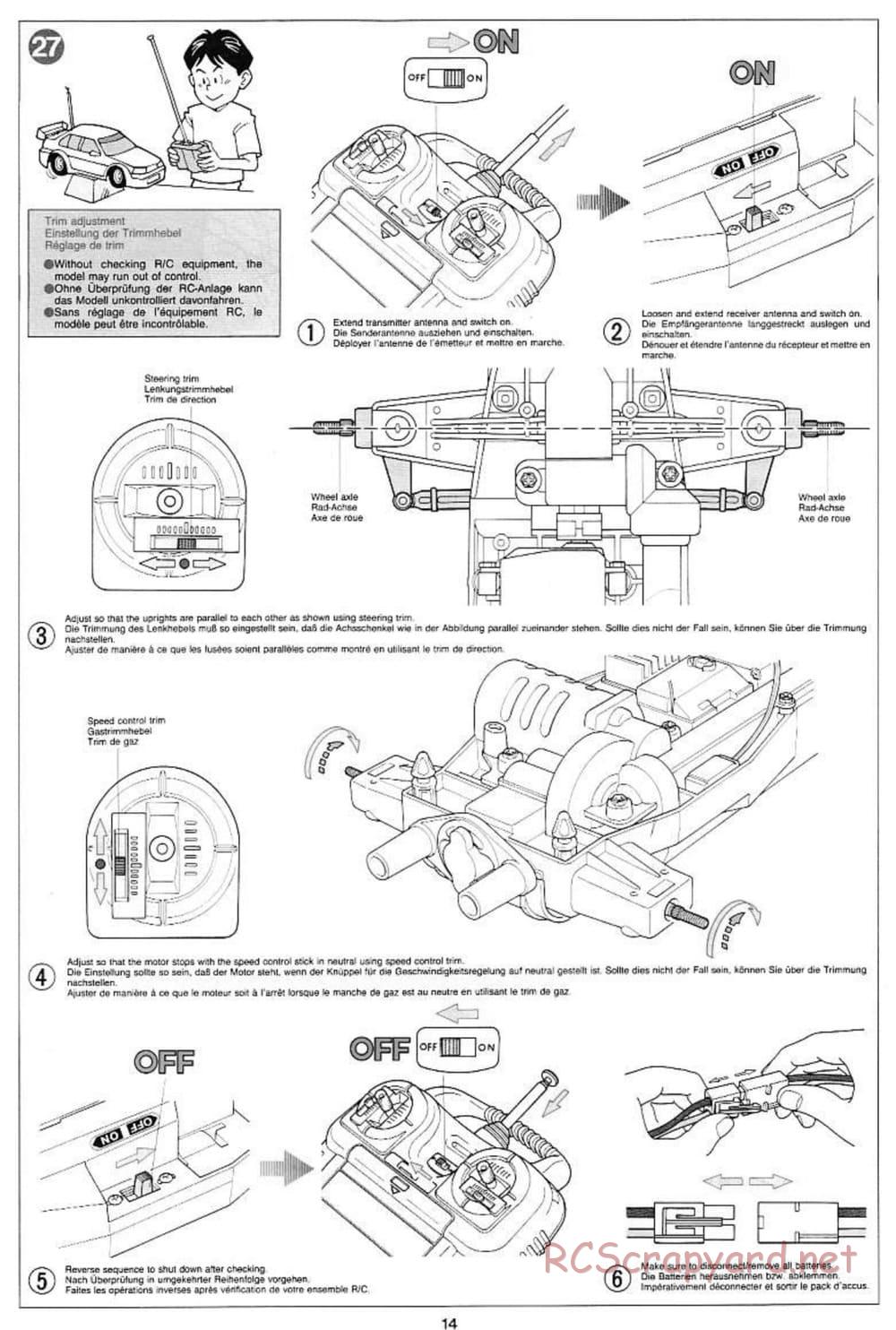 Tamiya - Voltec Fighter - Boy's 4WD Chassis - Manual - Page 14
