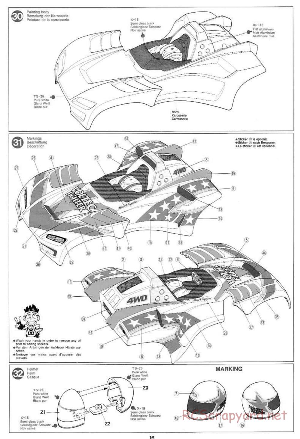 Tamiya - Voltec Fighter - Boy's 4WD Chassis - Manual - Page 16