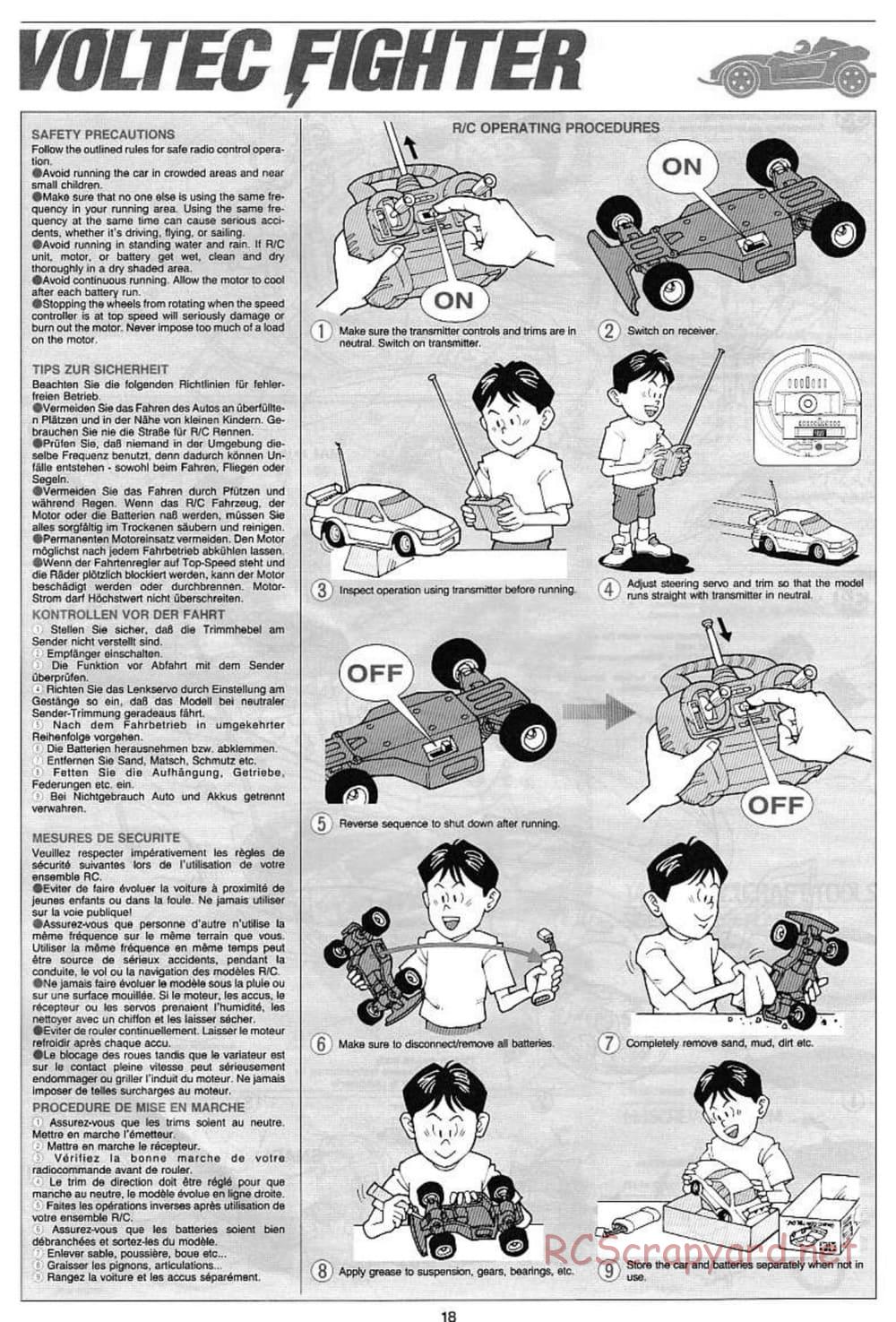 Tamiya - Voltec Fighter - Boy's 4WD Chassis - Manual - Page 18