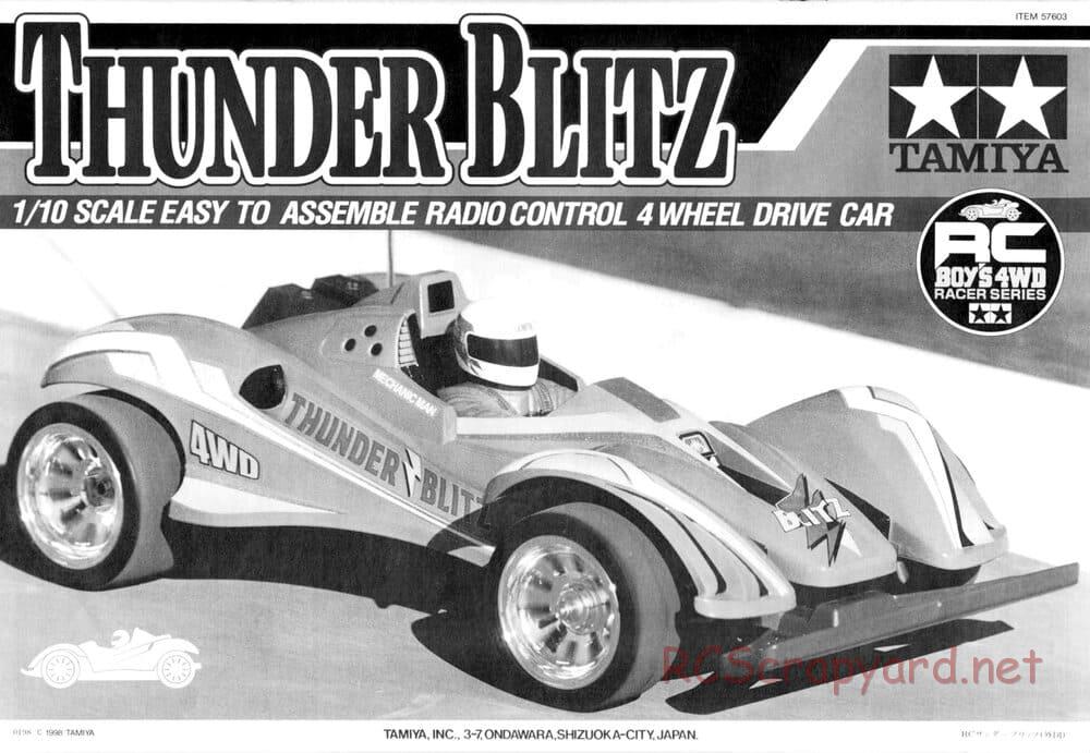 Tamiya - Thunder Blitz - Boy's 4WD Chassis - Manual - Page 1