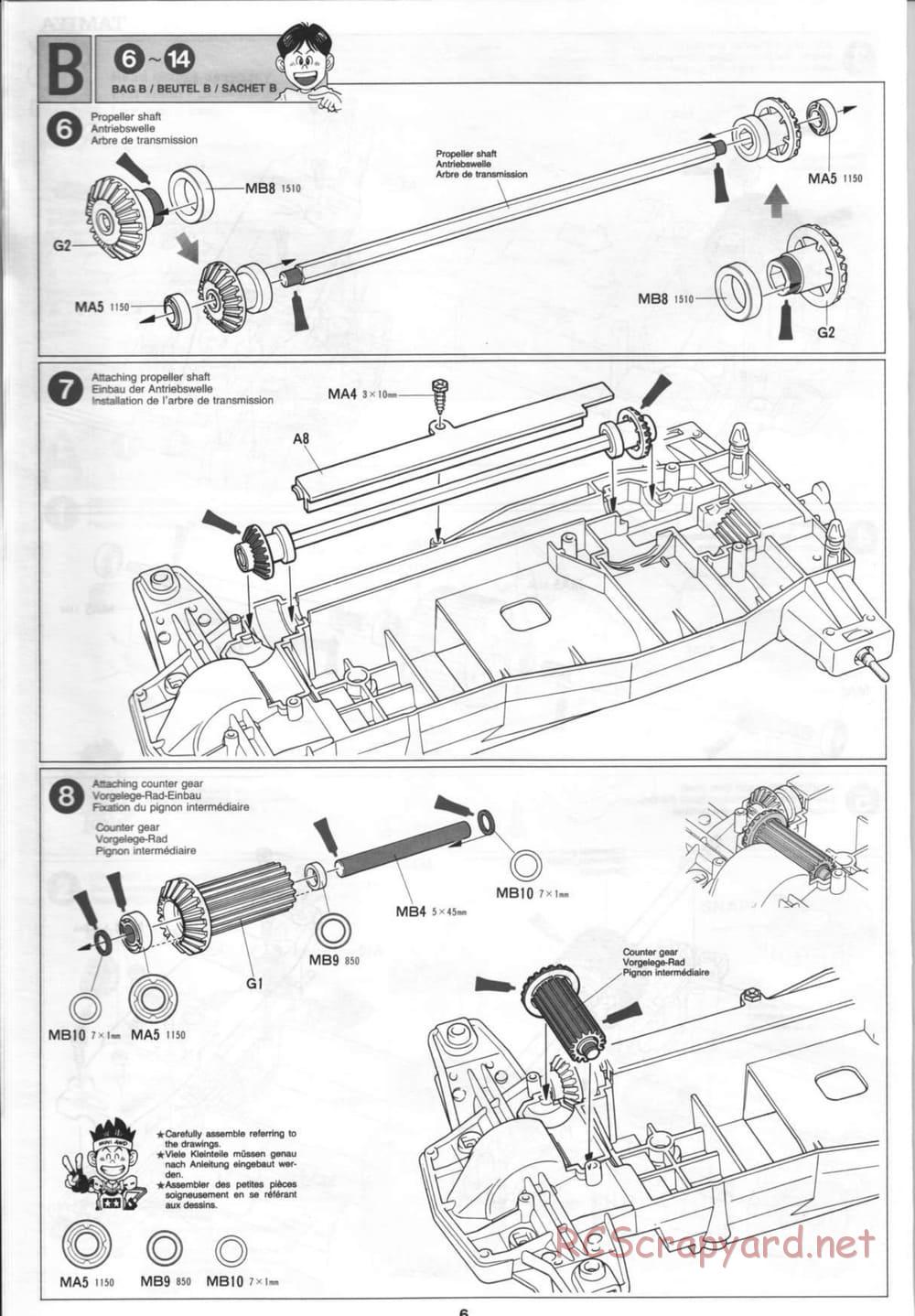 Tamiya - Thunder Blitz - Boy's 4WD Chassis - Manual - Page 6