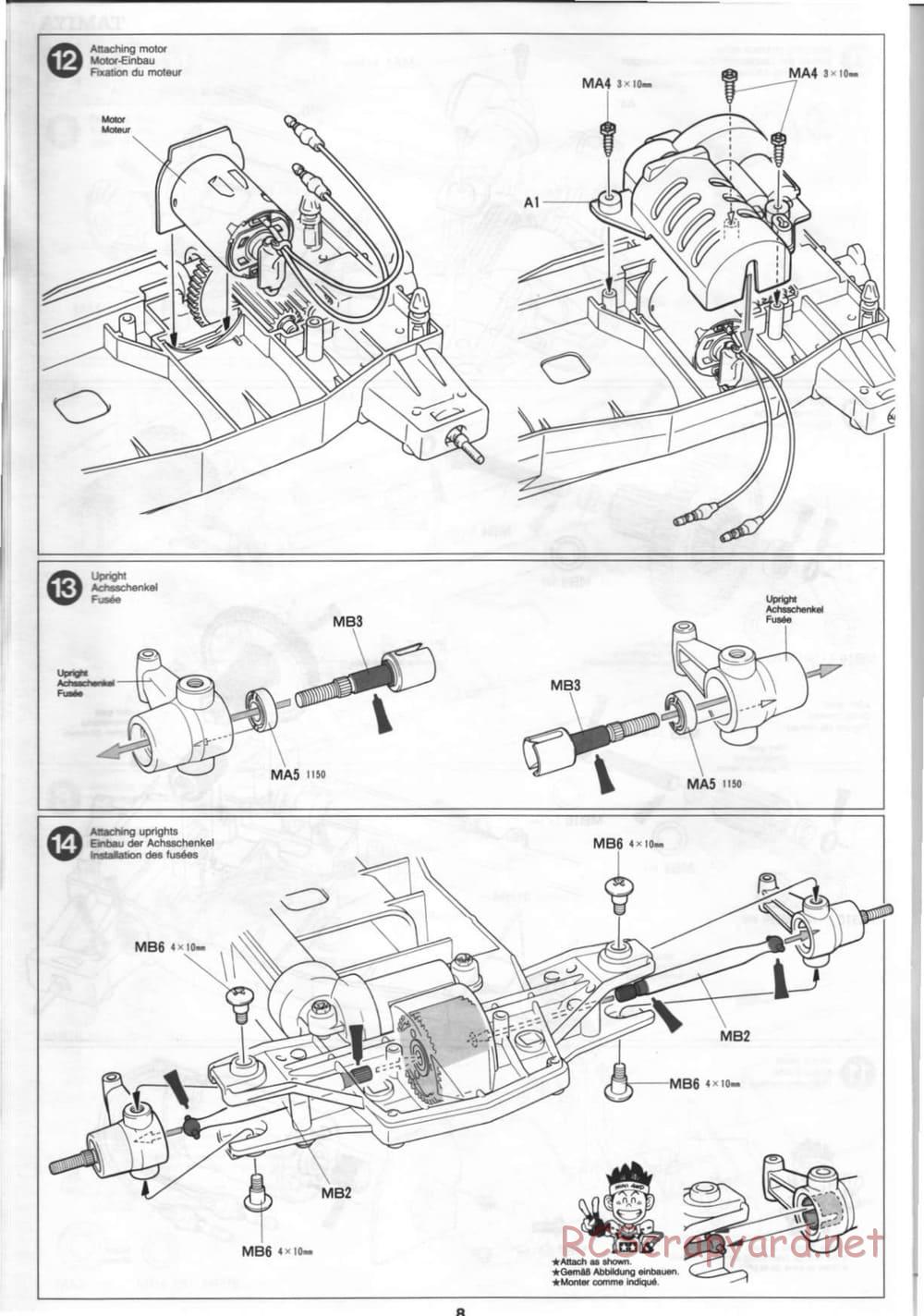 Tamiya - Thunder Blitz - Boy's 4WD Chassis - Manual - Page 8
