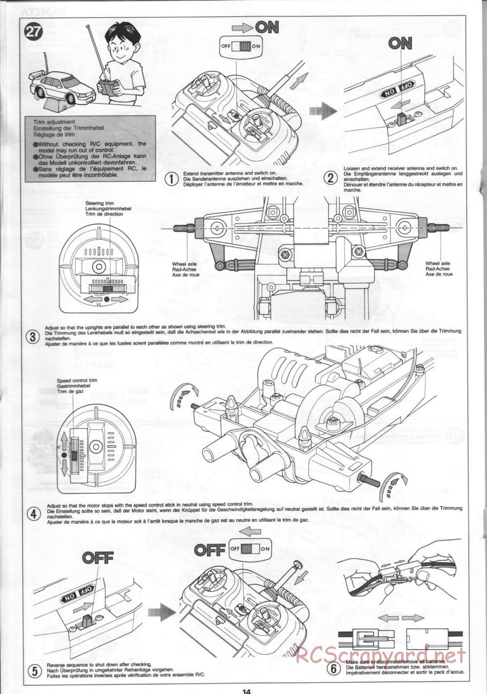 Tamiya - Thunder Blitz - Boy's 4WD Chassis - Manual - Page 14