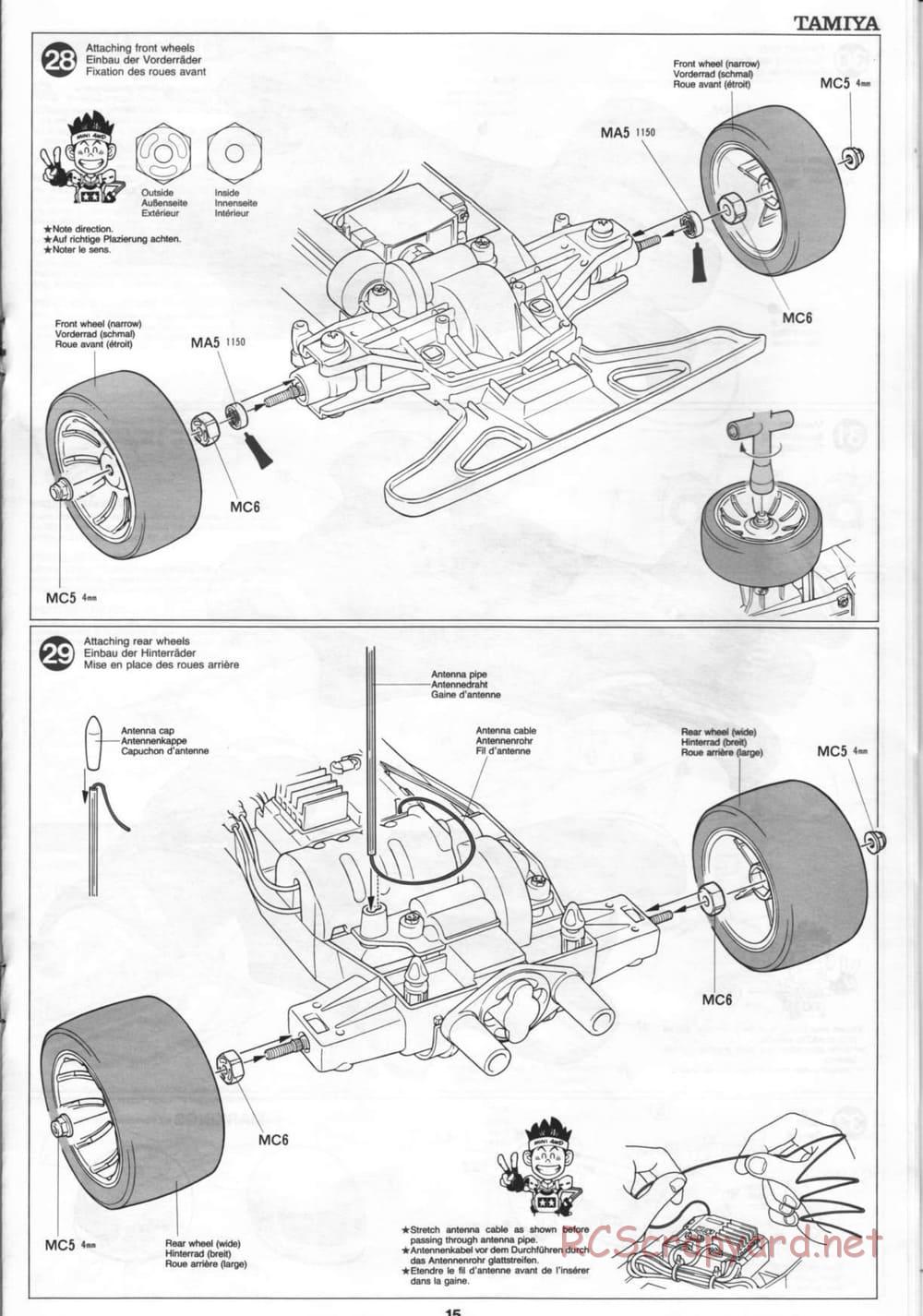 Tamiya - Thunder Blitz - Boy's 4WD Chassis - Manual - Page 15