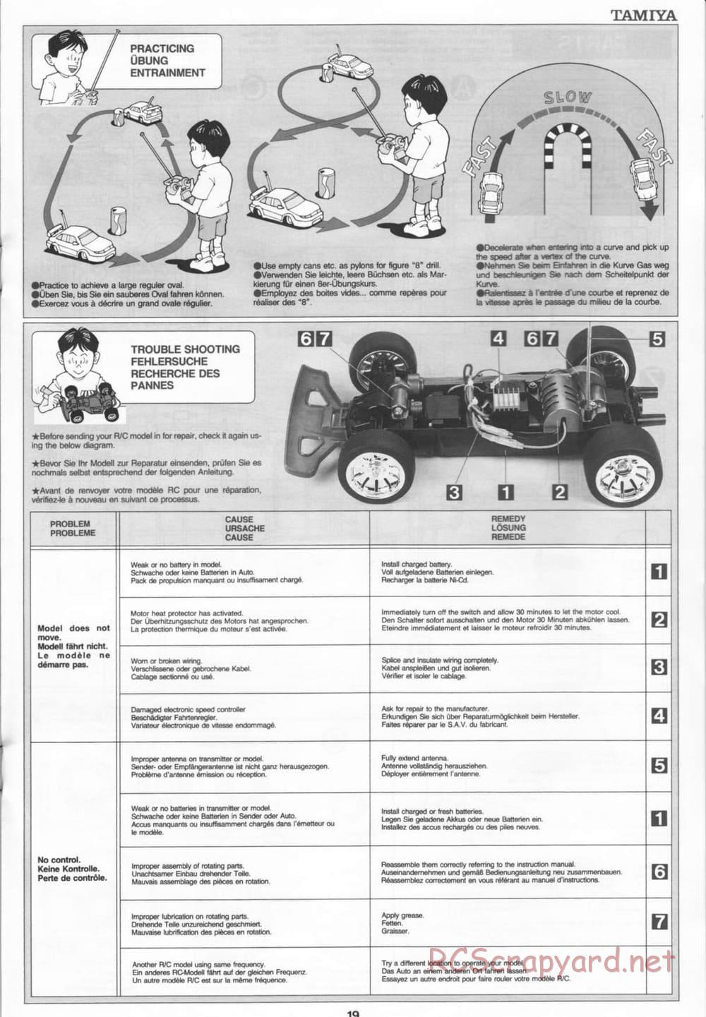 Tamiya - Thunder Blitz - Boy's 4WD Chassis - Manual - Page 19