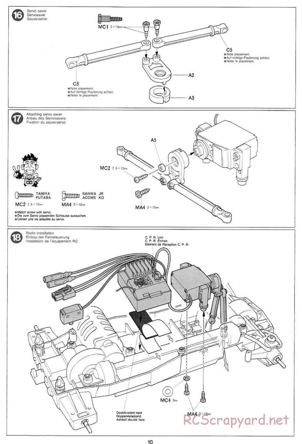 Tamiya - Wild Ceptor - Boy's 4WD Chassis - Manual - Page 10