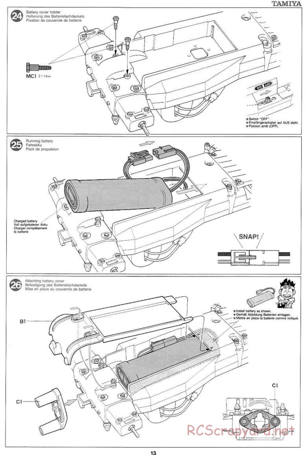 Tamiya - Wild Ceptor - Boy's 4WD Chassis - Manual - Page 13
