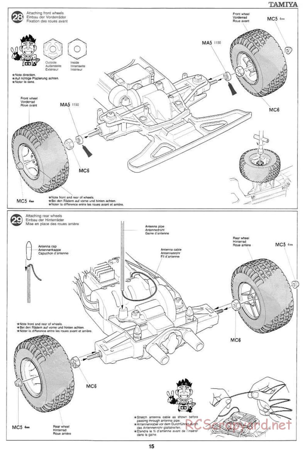 Tamiya - Wild Ceptor - Boy's 4WD Chassis - Manual - Page 15