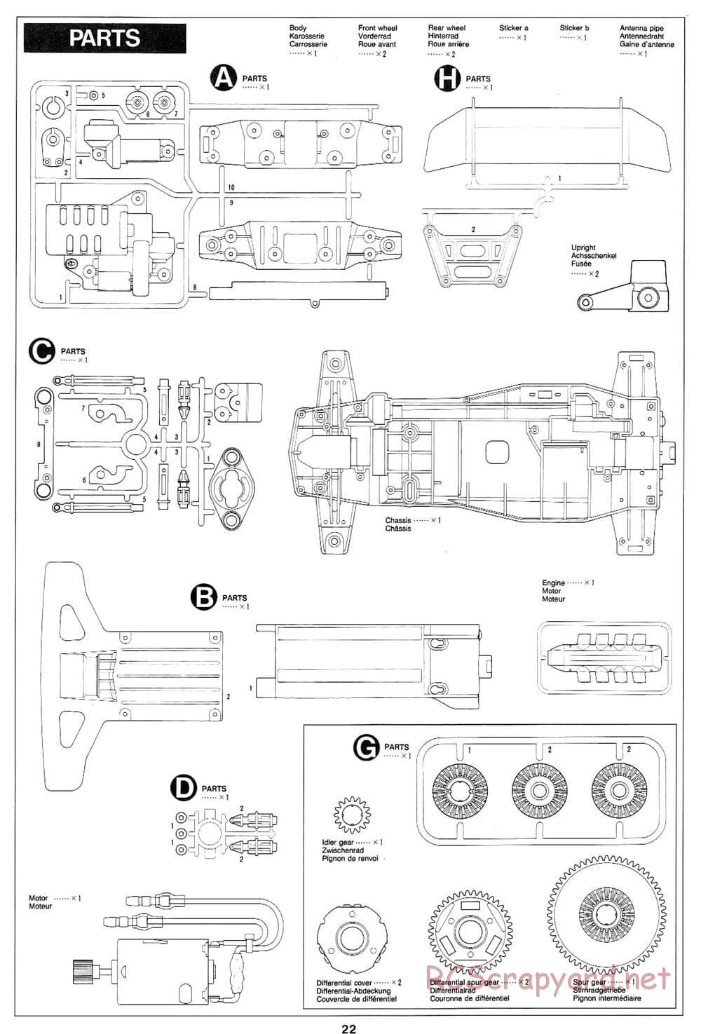 Tamiya - Wild Ceptor - Boy's 4WD Chassis - Manual - Page 22