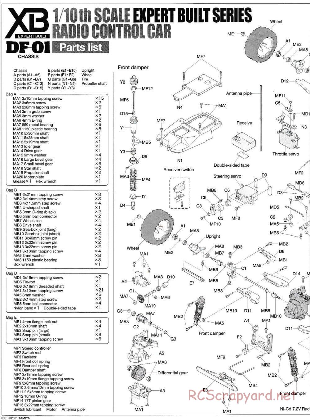 Tamiya - XB Neo Top-Force - DF-01 Chassis - Manual - Page 5