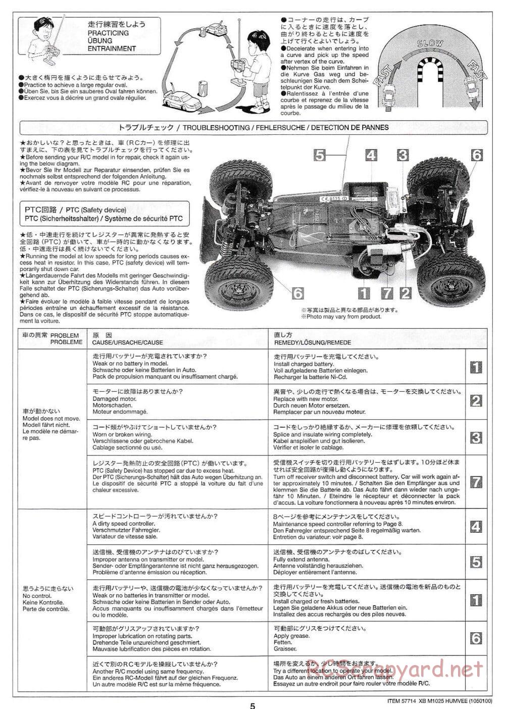 Tamiya - XB M1025 Humvee - DF-01 Chassis - Manual - Page 5