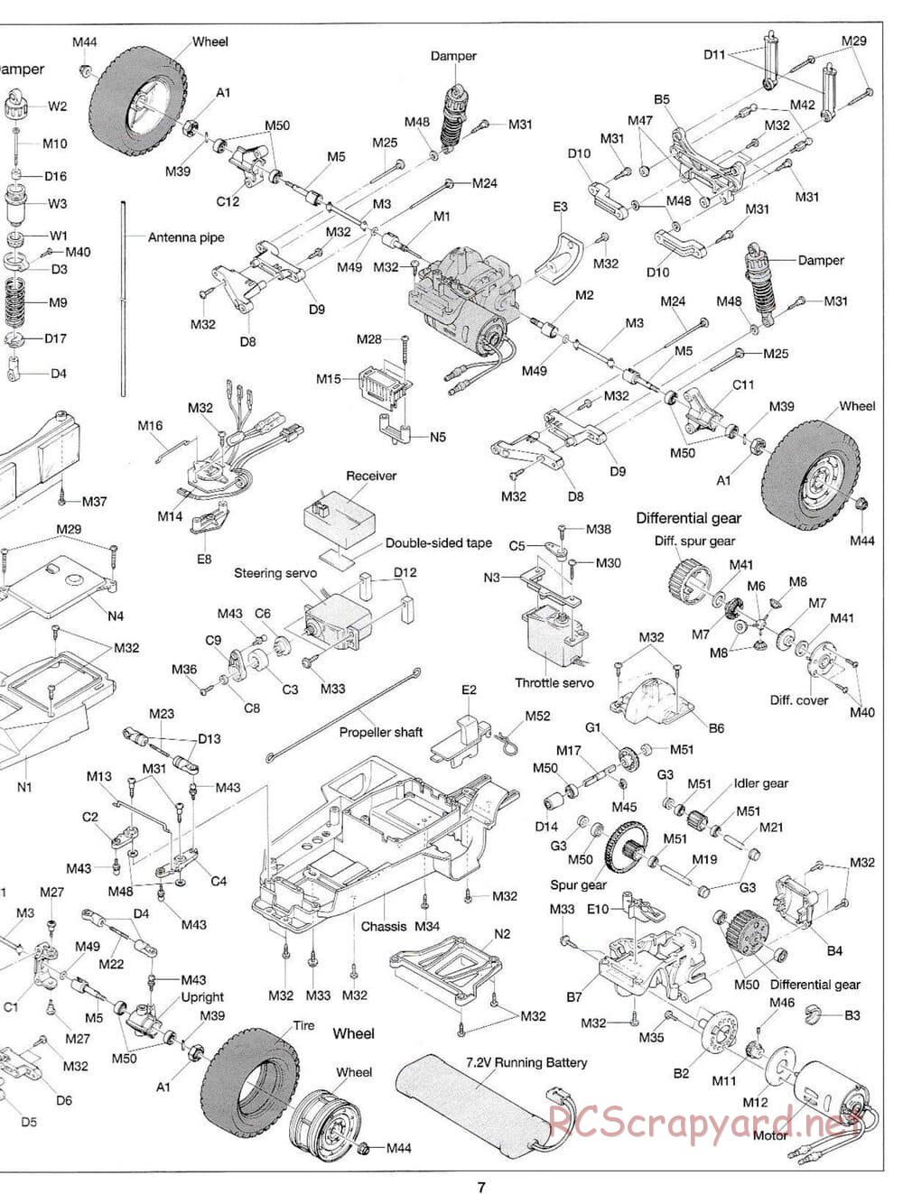 Tamiya - XB M1025 Humvee - DF-01 Chassis - Manual - Page 7