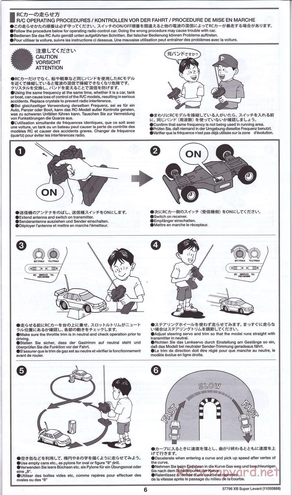 Tamiya - XB Super Levant - TB-01 Chassis - Manual - Page 6