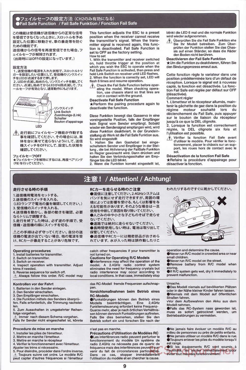 Tamiya - SA TT-02 - Radio - Manual - Page 9