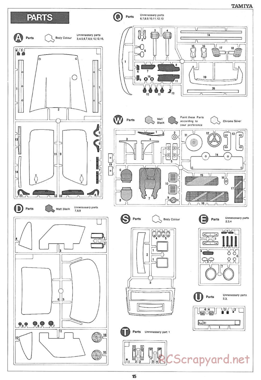 Tamiya - Porsche 934 Turbo RSR - 58001 - Manual - Page 15
