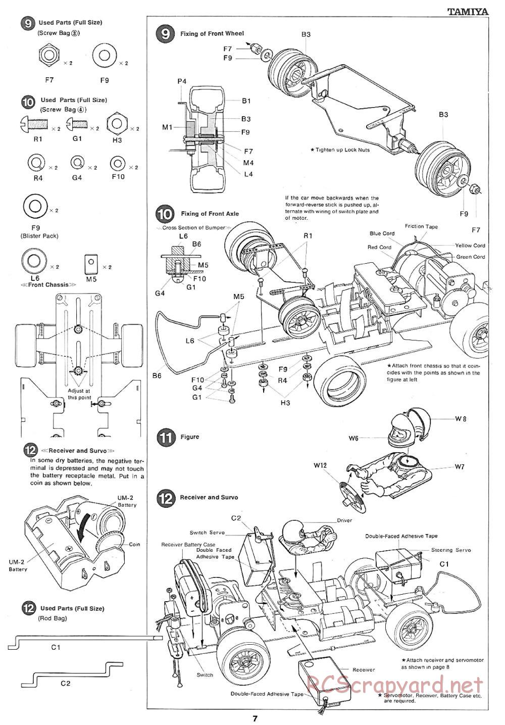 Tamiya - Porsche 934 Turbo RSR - 58001 - Manual - Page 7