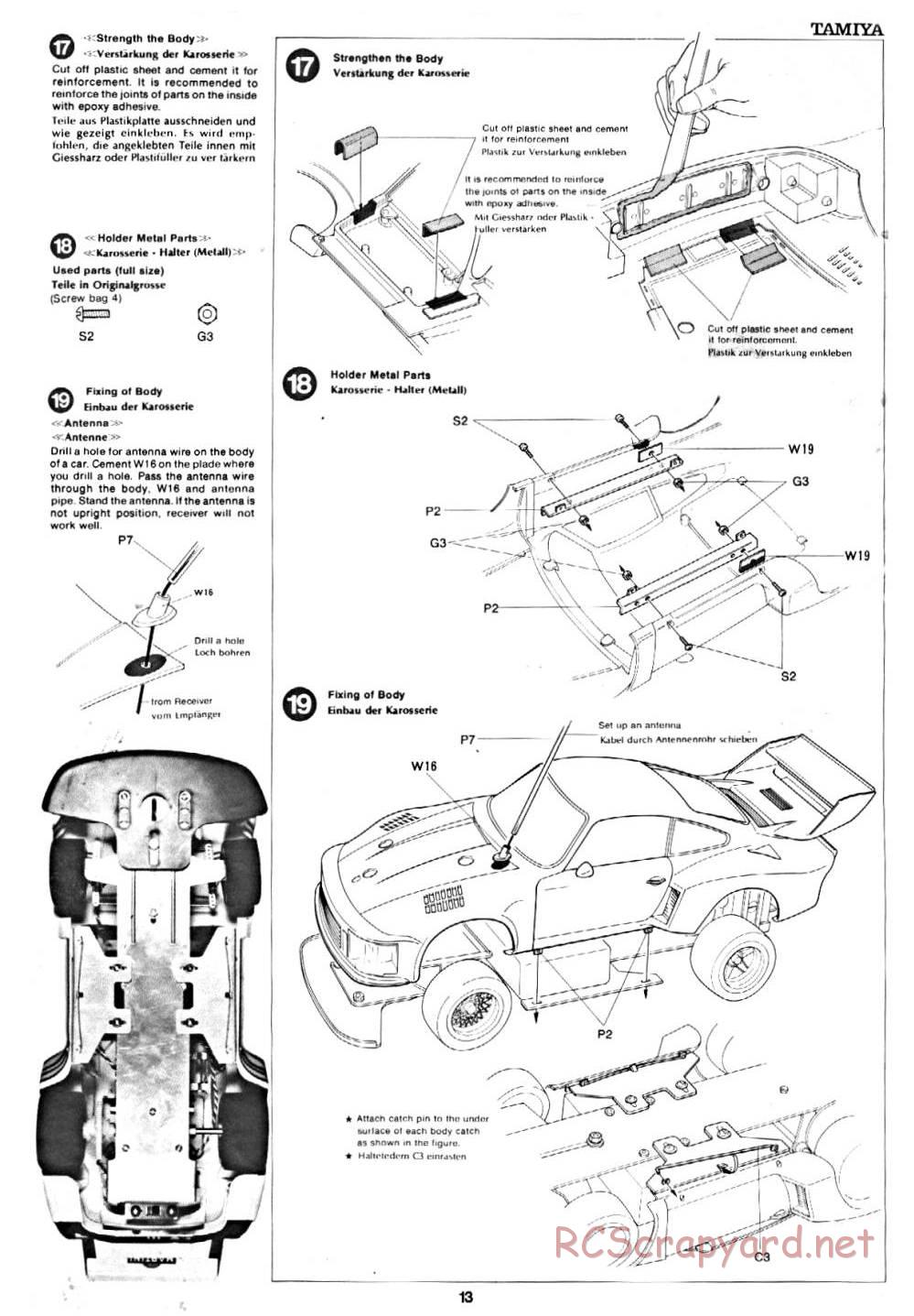 Tamiya - Martini Porsche 935 Turbo - 58002 - Manual - Page 13