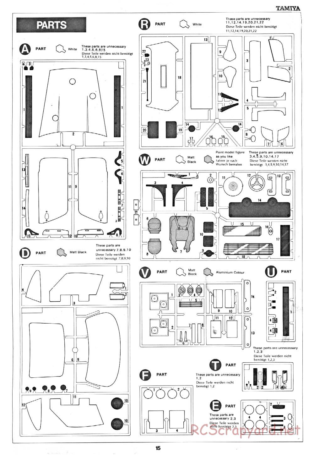 Tamiya - Martini Porsche 935 Turbo - 58002 - Manual - Page 15