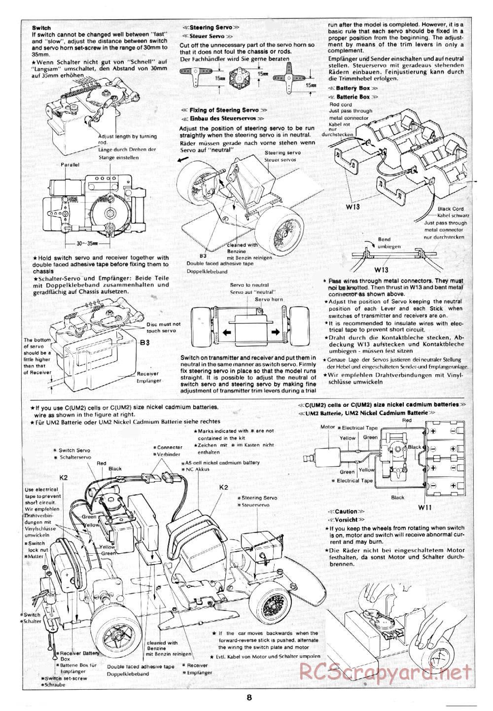 Tamiya - Martini Porsche 935 Turbo - 58002 - Manual - Page 8