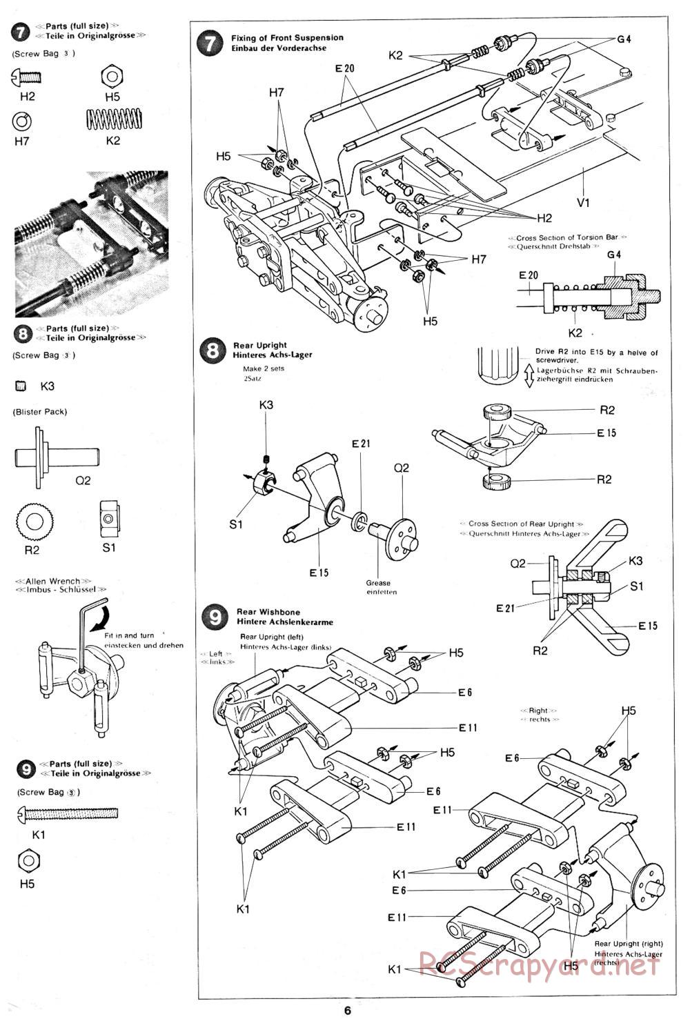 Tamiya - XR311 Combat Support Vehicle (1977) Chassis - Manual - Page 6