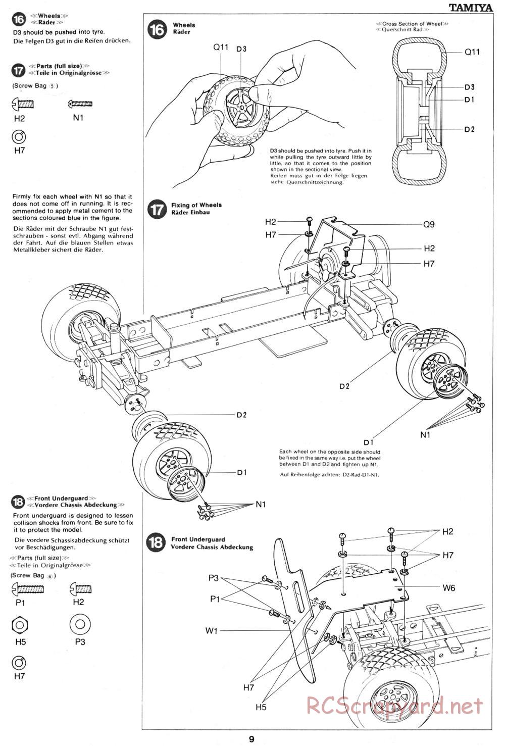 Tamiya - XR311 Combat Support Vehicle (1977) Chassis - Manual - Page 9