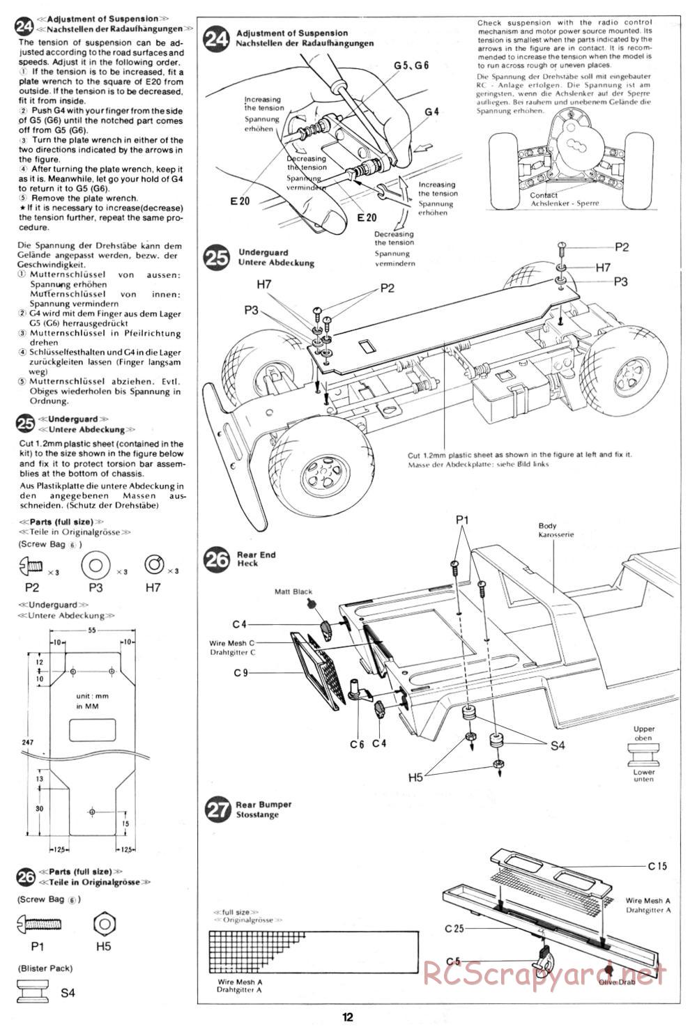 Tamiya - XR311 Combat Support Vehicle (1977) Chassis - Manual - Page 12