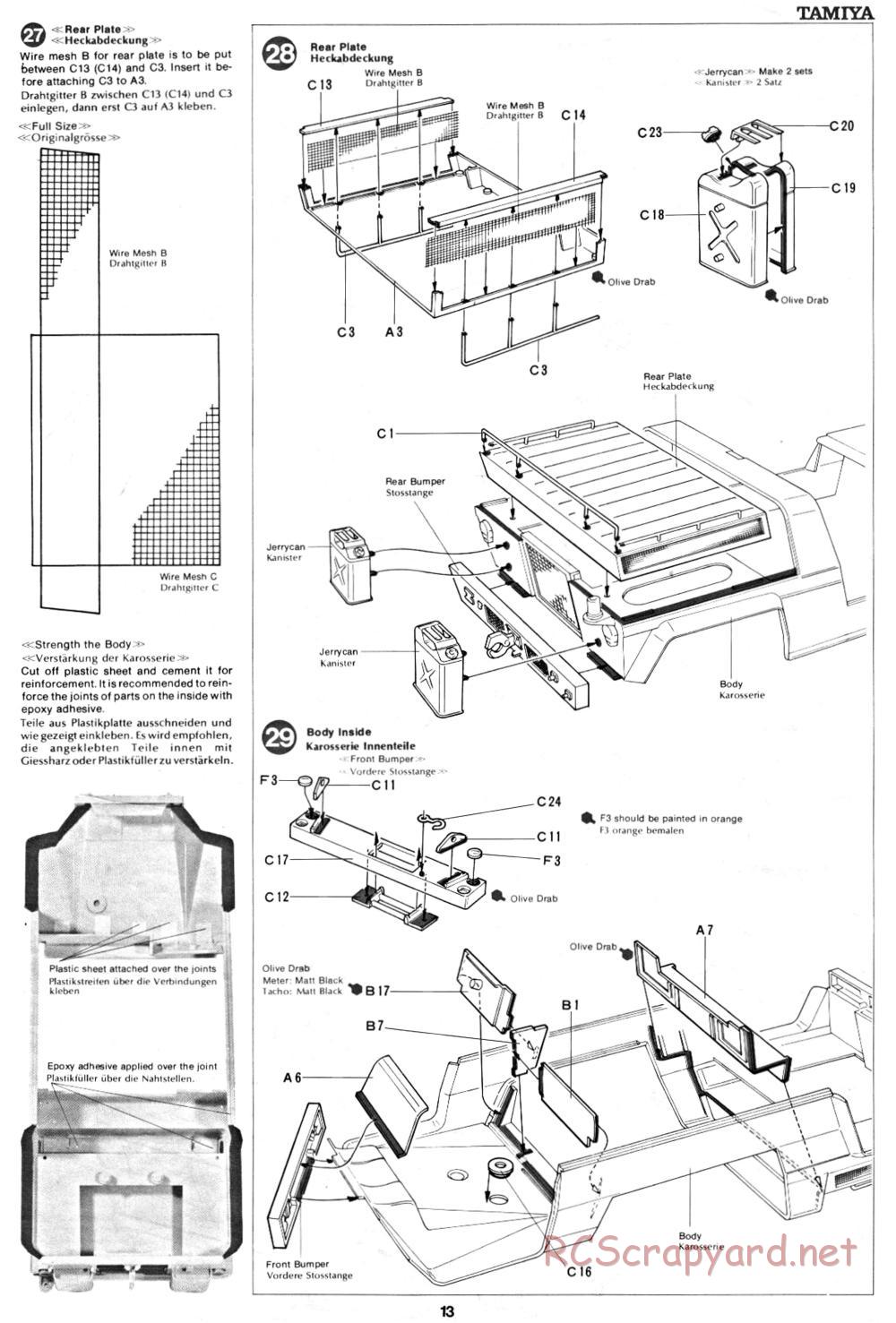 Tamiya - XR311 Combat Support Vehicle (1977) Chassis - Manual - Page 13