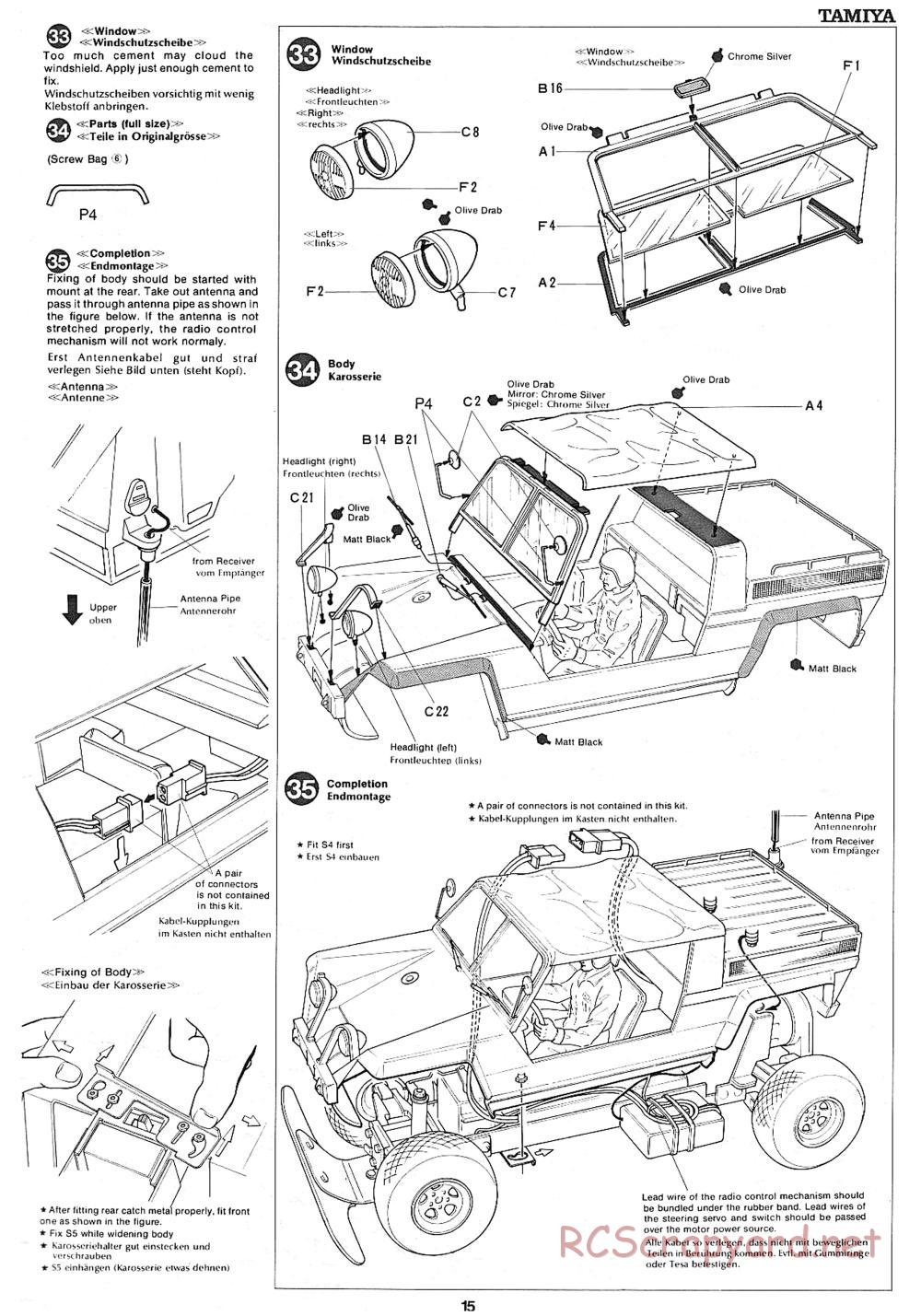 Tamiya - XR311 Combat Support Vehicle (1977) Chassis - Manual - Page 15