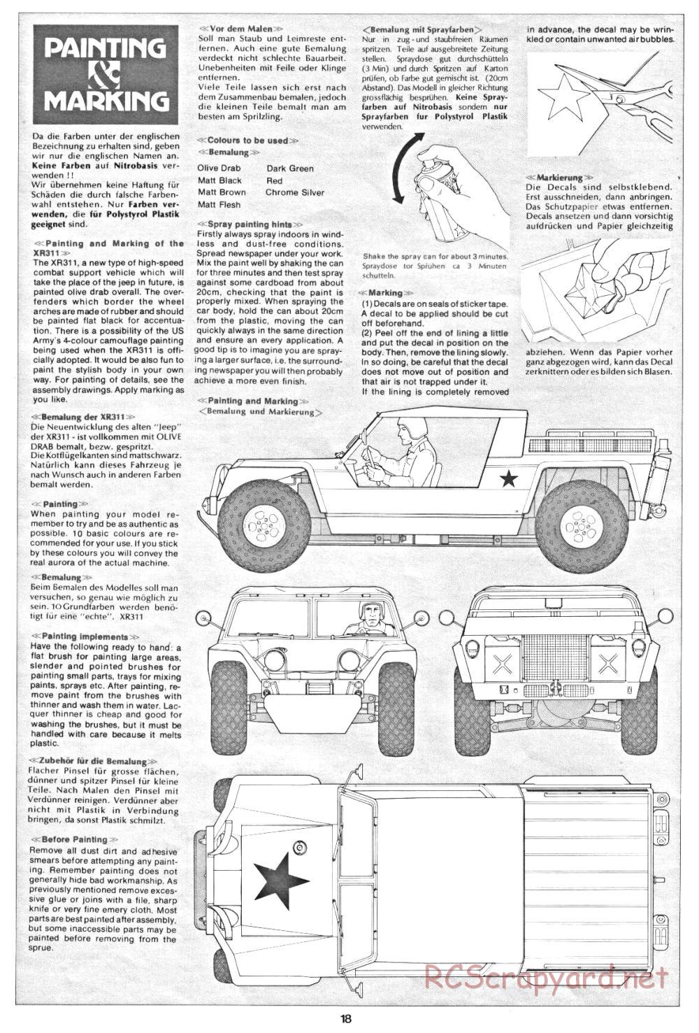 Tamiya - XR311 Combat Support Vehicle (1977) Chassis - Manual - Page 18