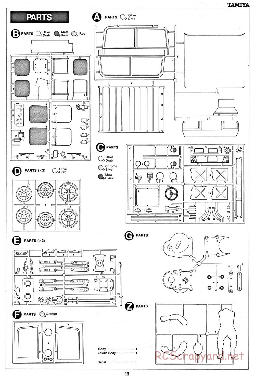 Tamiya - XR311 Combat Support Vehicle (1977) Chassis - Manual - Page 19