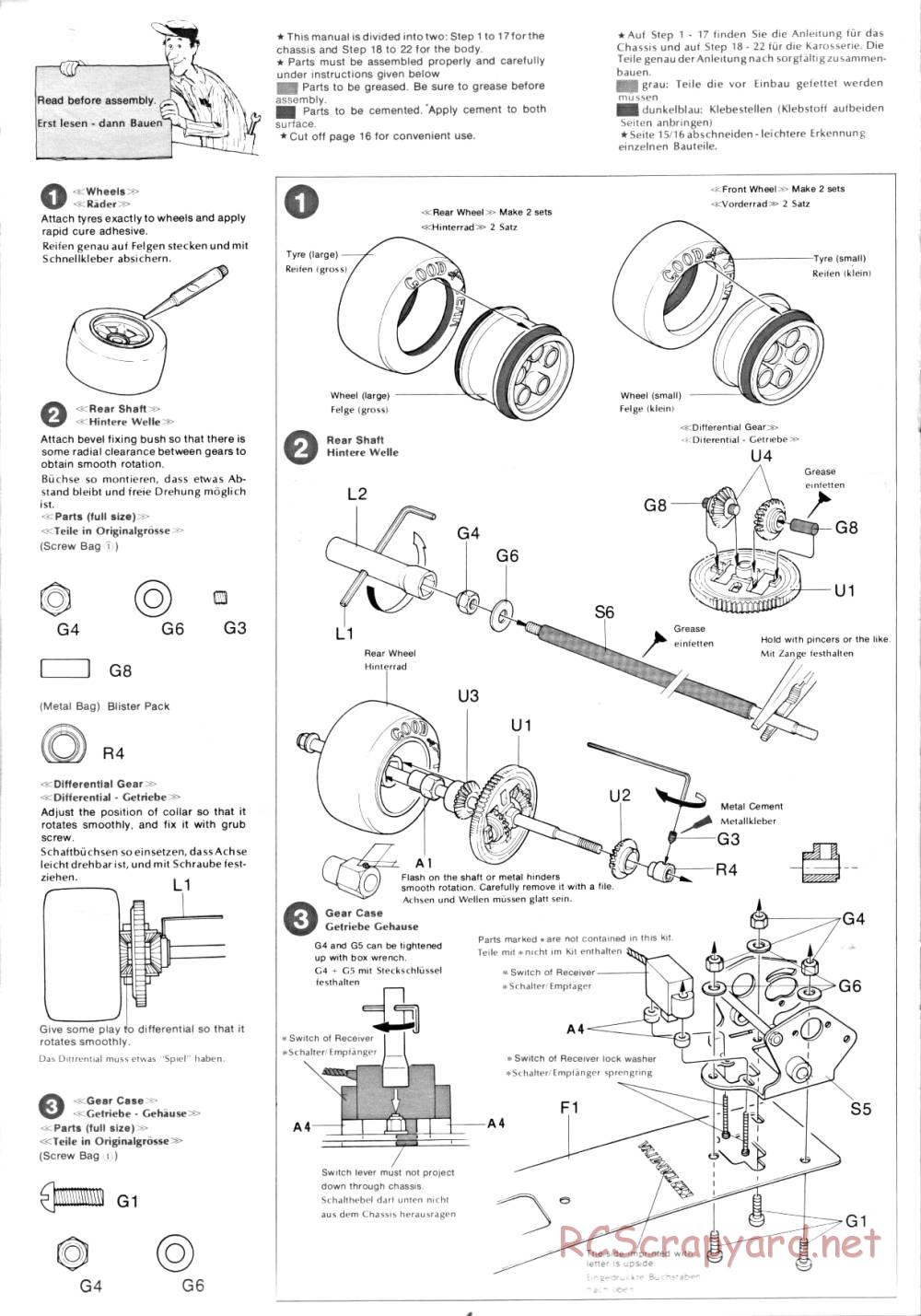 Tamiya - Lmbrghni Countach LP500S - 58005 - Manual - Page 4