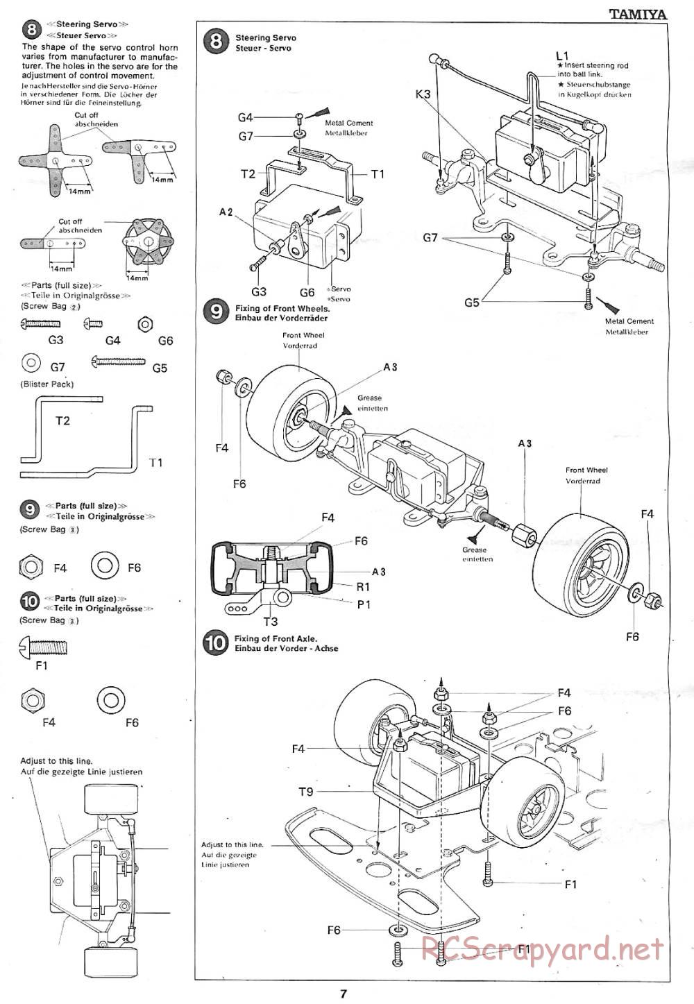 Tamiya - Martini Porsche 936 Turbo - 58006 - Manual - Page 7