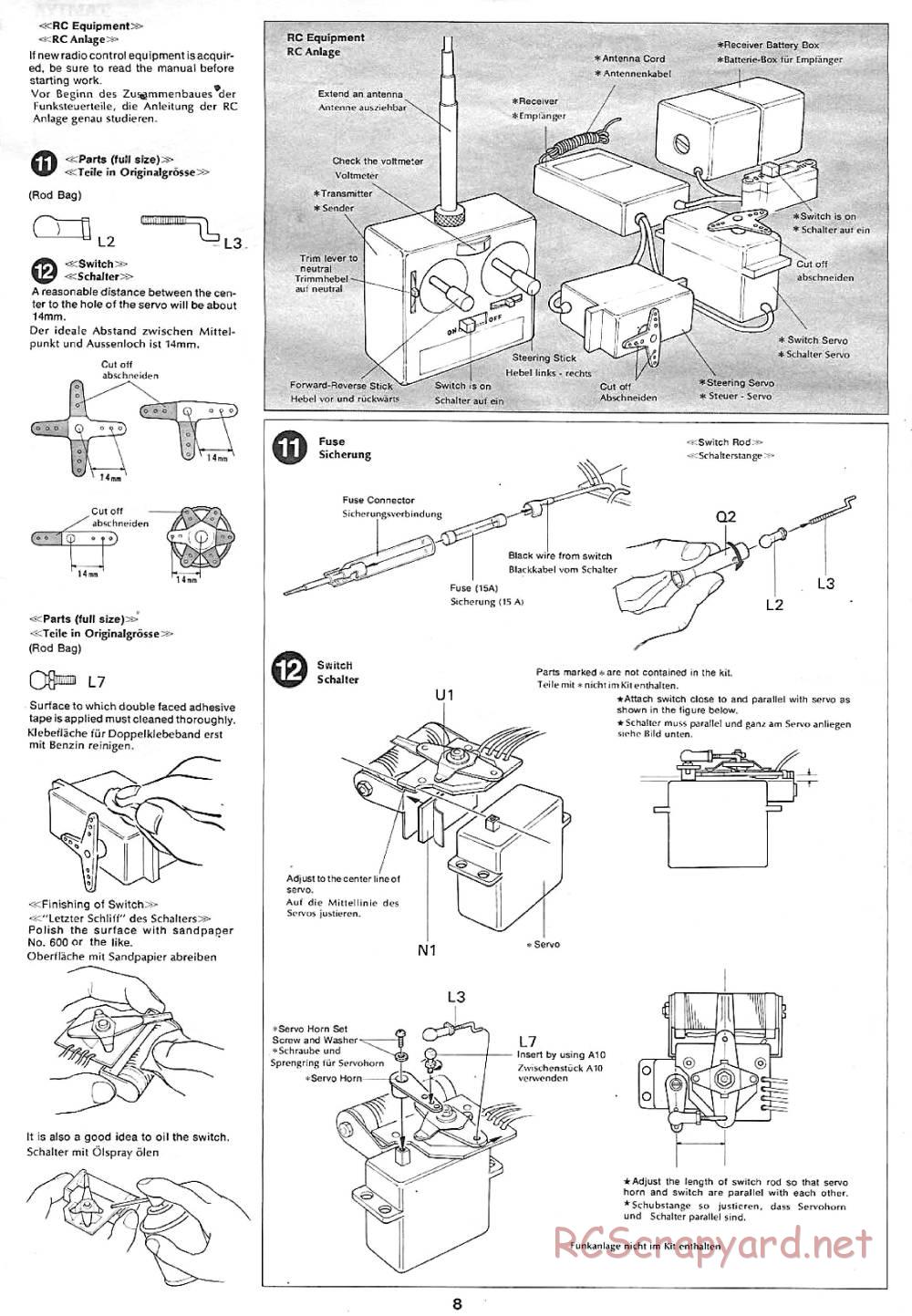 Tamiya - Martini Porsche 936 Turbo - 58006 - Manual - Page 8