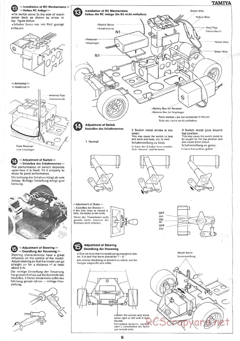 Tamiya - Martini Porsche 936 Turbo - 58006 - Manual - Page 9