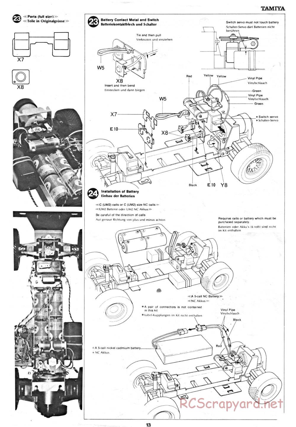Tamiya - Lamborghini Cheetah - 58007 - Manual - Page 13