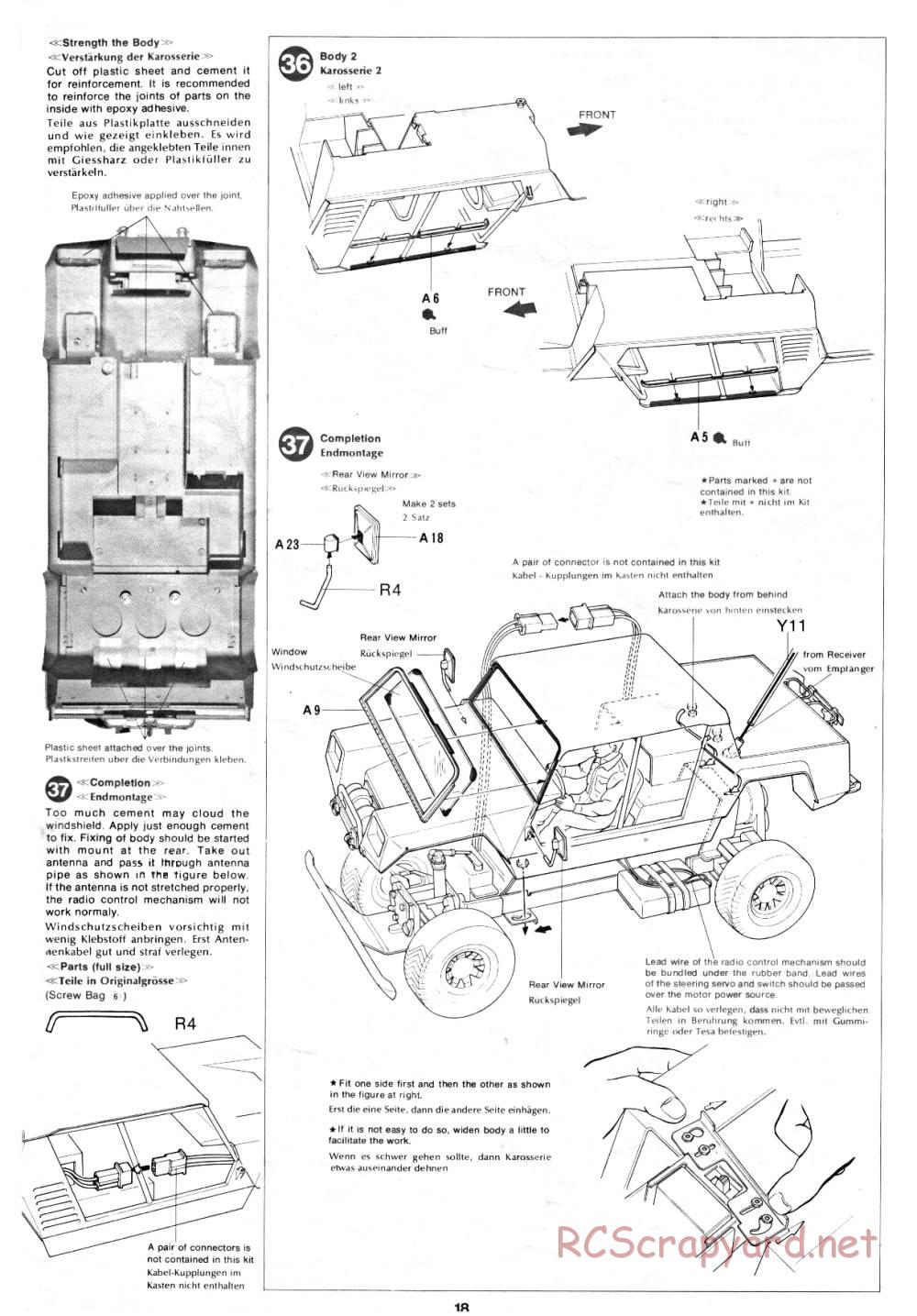 Tamiya - Lamborghini Cheetah - 58007 - Manual - Page 18